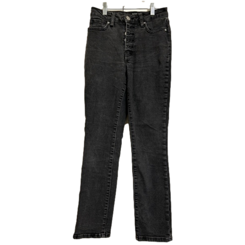 Women’s Urban Outfitter BDG Girlfriend High Rise Black Straight Jeans Size 25